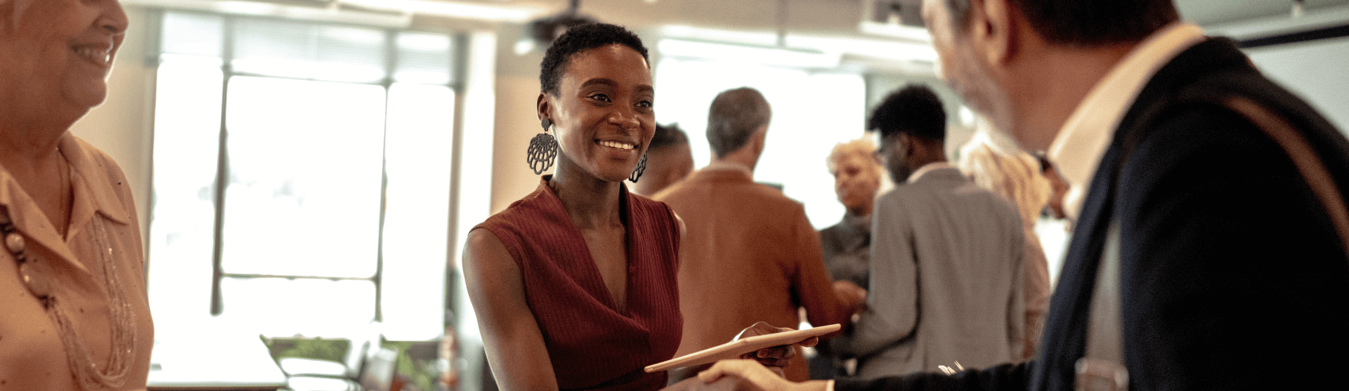 business leaders shaking hands